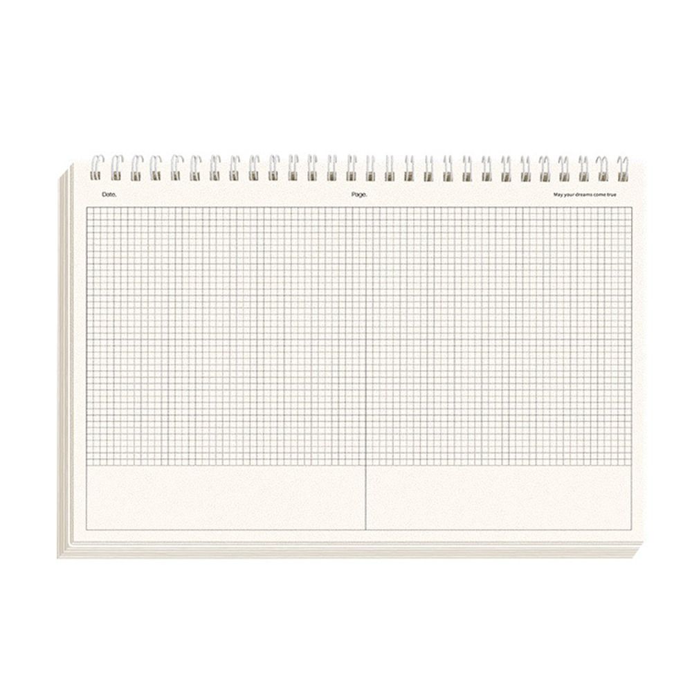 Graph Paper Pad - Простой утолщенный блокнот на пружине с