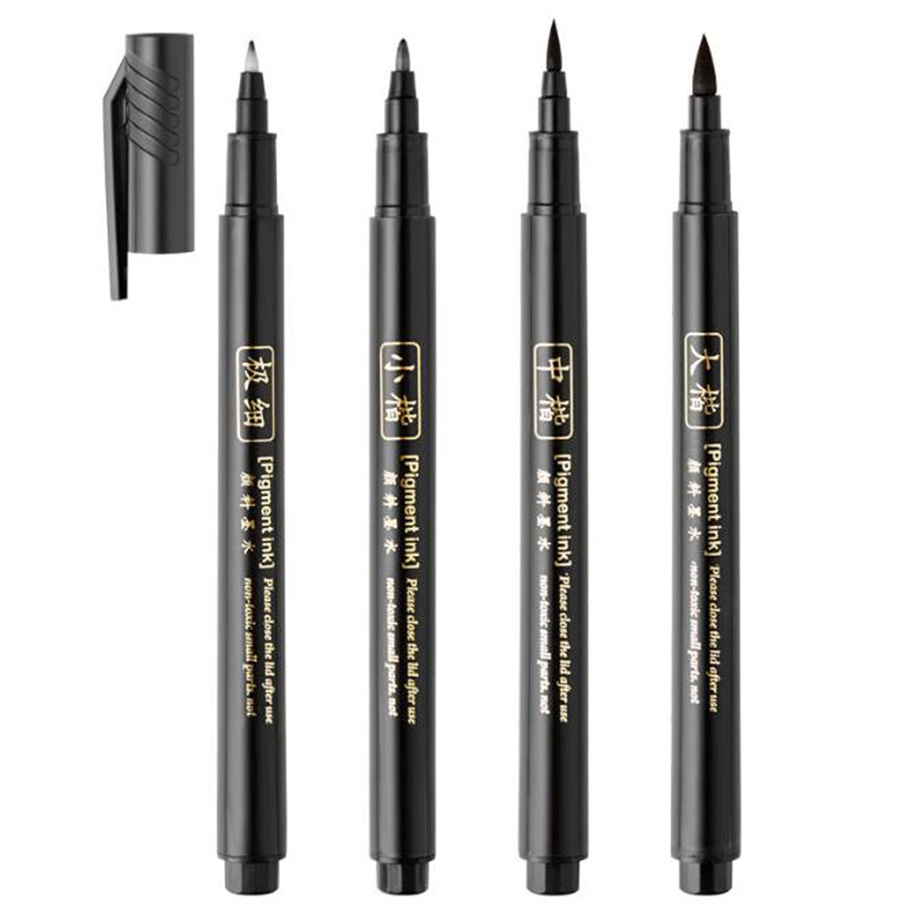Stationery Warehouse - 4 шт., ручка-кисть, ручка для каллиграфии,