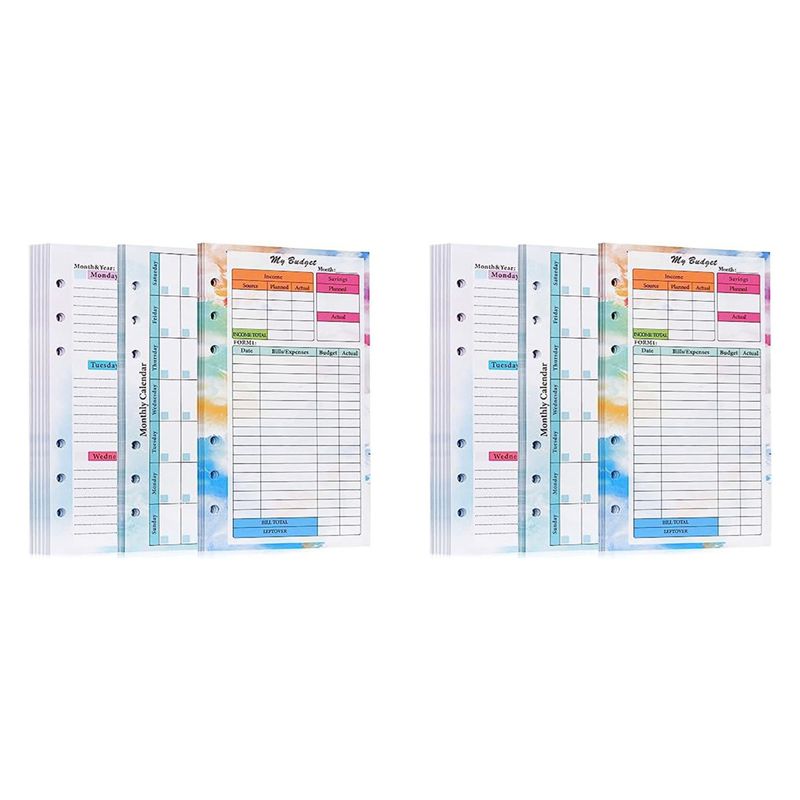 Planner Weekly Budget - Набор N36R-2: Сменные блоки для бюджетного